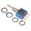 APEM Toggle Switch, PCB Mount, (On)-Off-(On), SPST, PC Terminal Terminal, 20V ac/dc