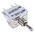 APEM Toggle Switch, Panel Mount, (On)-Off-(On), DPST, Solder Lug Terminal, 250V ac