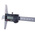 RS PRO 150mm Imperial & Metric Depth Gauge, Stainless Steel