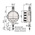 Mitutoyo 543-701BImperial, Metric Plunger Digital Indicator, 12.7 mm Measurement Range, ±0.003 mm Accuracy