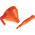 RS PRO 1.2L Plastic Heavy Duty Funnel, With 160mm Funnel Diameter, 45mm Stem Diameter