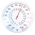 RS PRO Wall Mount Dial Thermometer -33 → +55 °C