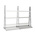 Manorga Steel Dark Grey, Light Grey Storage Racking, 2500mm, 1500mm x 50mm x 340mm