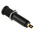 Staubli Black Female Banana Socket, 4 mm Connector, Tab Termination, 10A, 1000V, Gold Plating