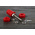 RS PRO 16A, Red Binding Post With Brass Contacts and Nickel Plated