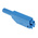 Staubli Blue Male Banana Plug, 4 mm Connector, Solder Termination, 32A, 1000V, Gold Plating