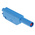 Staubli Blue Male Banana Plug, 4 mm Connector, Solder Termination, 32A, 1000V, Gold Plating