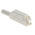 Staubli White Male Banana Plug, 4 mm Connector, Solder Termination, 32A, 1000V, Gold Plating