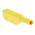 Staubli Yellow Male Banana Plug, 4 mm Connector, Solder Termination, 32A, 1000V, Gold Plating