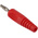 binder Red Male Banana Plug, 4 mm Connector, 16A, 50V, Nickel Plating