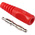 binder Red Male Banana Plug, 4 mm Connector, 16A, 50V, Nickel Plating