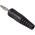 binder Black Male Banana Plug, 4 mm Connector, 16A, 50V, Nickel Plating