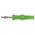 binder Green Male Banana Plug, 4 mm Connector, 16A, 50V, Nickel Plating