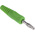 binder Green Male Banana Plug, 4 mm Connector, 16A, 50V, Nickel Plating
