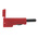 Hirschmann Test & Measurement Red Male Banana Plug, 4 mm Connector, Screw Termination, 30A, 60V dc, Nickel Plating