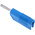 Hirschmann Test & Measurement Blue Male Banana Plug, 4 mm Connector, Screw Termination, 30A, 60V dc, Nickel Plating