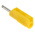 Hirschmann Test & Measurement Yellow Male Banana Plug, 4 mm Connector, Screw Termination, 30A, 60V dc, Nickel Plating