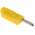 Hirschmann Test & Measurement Yellow Male Banana Plug, 4 mm Connector, Screw Termination, 30A, 60V dc, Nickel Plating