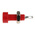 WIMA Red Female Test Socket, 2mm Connector, Solder Termination, 10A, Tin Plating