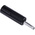 RS PRO Black Male Banana Plug, 4 mm Connector, Solder Termination, 10A, 50V, Nickel Plating