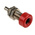 Schutzinger Red Female Banana Socket, 4 mm Connector, 32A, 33 V ac, 70V dc, Nickel Plating