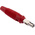 Hirschmann Test & Measurement Red Male Banana Plug, 4 mm Connector, Screw Termination, 16A, 60V dc, Nickel Plating
