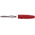RS PRO Red Male Banana Connectors, 4 mm Connector, Screw Termination, 16A, 50V, Copper Plating