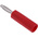 RS PRO Red Male Banana Connectors, 4 mm Connector, Screw Termination, 10A, 50V, Gold, Nickel Plating