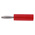 RS PRO Red Male Banana Connectors, 4 mm Connector, Screw Termination, 10A, 50V, Gold, Nickel Plating