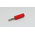 RS PRO Red Male Banana Connectors, 4 mm Connector, Screw Termination, 10A, 50V, Gold, Nickel Plating