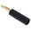 RS PRO Black Male Banana Connectors, 4 mm Connector, Solder Termination, 16A, 50V, Gold Plating