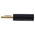 RS PRO Black Male Banana Connectors, 4 mm Connector, Solder Termination, 16A, 50V, Gold Plating