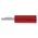 RS PRO Red Male Banana Connectors, 4 mm Connector, Crimp, Screw, Solder Termination, 16A, 50V, Nickel Plating