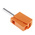 Wago Orange Male Banana Plug, 4 mm Connector, Cage Clamp Termination, 20A, 42V, Nickel Plating