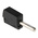 Wago Black Male Banana Plug, 4 mm Connector, Cage Clamp Termination, 20A, 42V, Nickel Plating