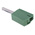 Wago Green Male Banana Plug, 4 mm Connector, Cage Clamp Termination, 20A, 42V, Nickel Plating