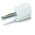 Wago White Male Banana Plug, 4 mm Connector, Cage Clamp Termination, 20A, 42V, Nickel Plating