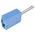 Wago Blue Male Banana Plug, 4 mm Connector, Cage Clamp Termination, 20A, 42V, Nickel Plating