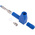 RS PRO Blue Male Banana Plug, 4 mm Connector, Solder Termination, 20A, 1000V