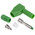 RS PRO Green Male Banana Plug, 4 mm Connector, Solder Termination, 20A, 1000V
