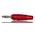 RS PRO Red Male Banana Plug, 4 mm Connector, Screw Termination, 24A, 30V, Nickel Plating