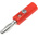 RS PRO Red Male Banana Plug, 4 mm Connector, 32A, 30V, Nickel Plating