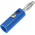 RS PRO Blue Male Banana Plug, 4 mm Connector, 32A, 30V, Nickel Plating