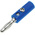 RS PRO Blue Male Banana Plug, 4 mm Connector, 32A, 30V, Nickel Plating