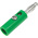 RS PRO Green Male Banana Plug, 4 mm Connector, 32A, 30V, Nickel Plating