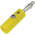 RS PRO Yellow Male Banana Plug, 4 mm Connector, 32A, 30V, Nickel Plating