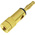 RS PRO Black Male Banana Plug, 4 mm Connector, 24A, 30V, Gold Plating