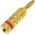 RS PRO Red Male Banana Plug, 4 mm Connector, 24A, 30V, Gold Plating