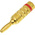 RS PRO Red Male Banana Plug, 4 mm Connector, 24A, 30V, Gold Plating