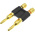 RS PRO Black Male Banana Plug, 4 mm Connector, 32A, 30V, Gold Plating